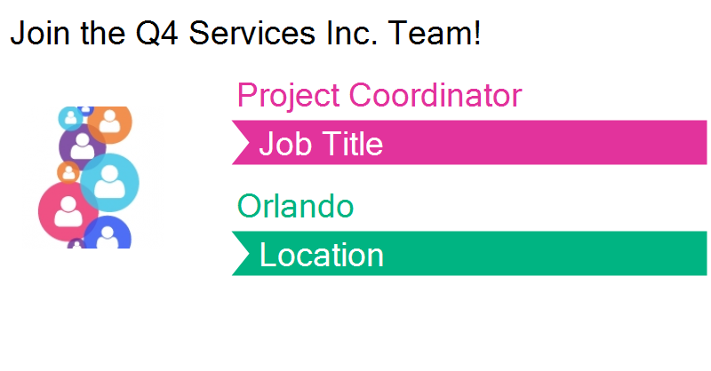 OrlFLJobs's tweet photo. Job Opening: Project Coordinator in Orlando, FL! Q4 Services I #jobs https://t.co/jEBbLyRuTr https://t.co/EsrINnxhhx https://t.co/J4BxHMs3Mr