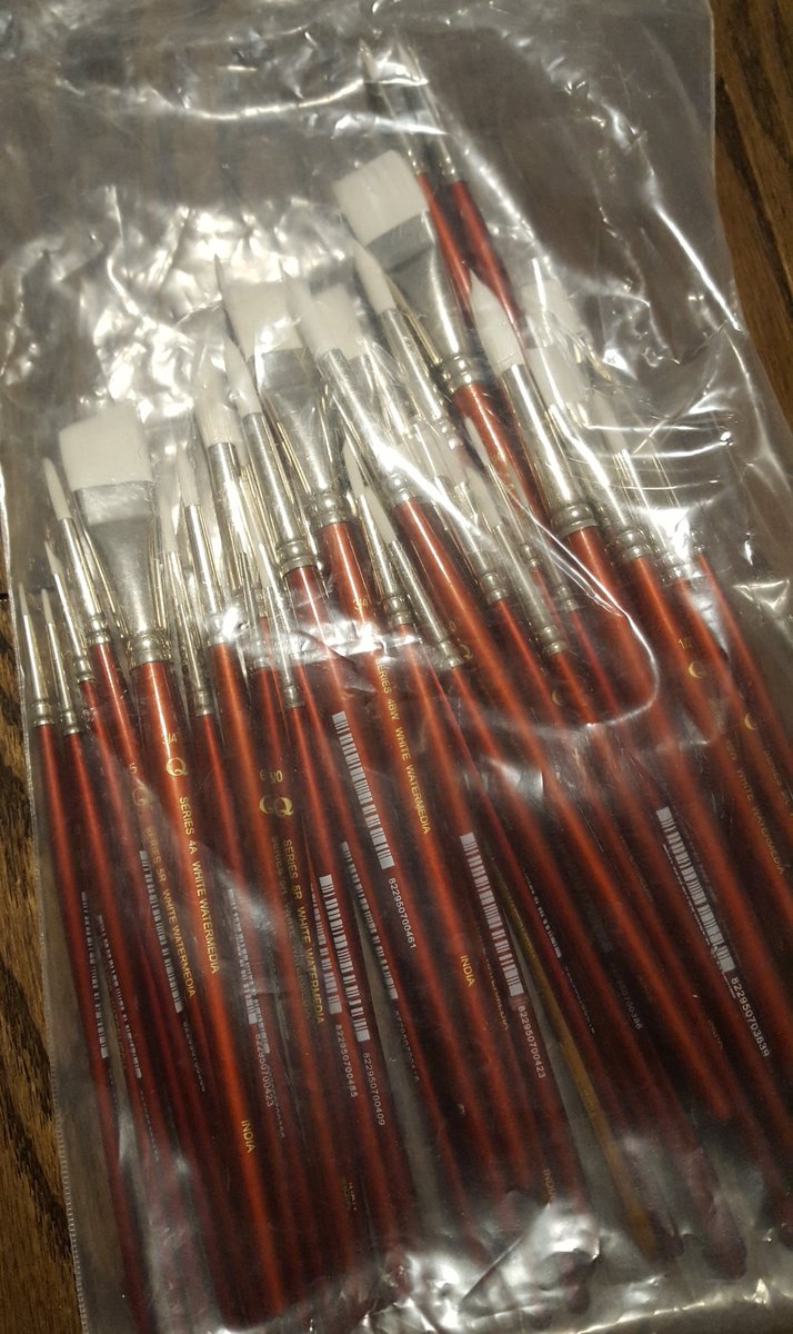 *sale post*
A: arches blocks (1 full, 12shts in square) 30usd
B: synthetic oil/acrylic brushes mostly new, 4 lightly used, brush wrap, brush box 60usd
C: bag of 20+ new student nylon brushes 15usd
D:bunch of new/ lightly used water brushes 30usd
shipping 15usd (CAN /US only)