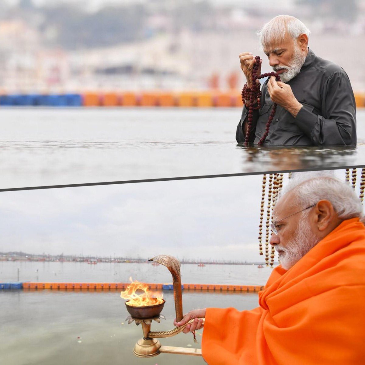 Rammy_tweets's tweet image. Anybody with a basic photography knowledge can tell you that this shoot was pre-planned. 

u dont do this while doing a pooja unless u wana show it to the world that u did it. 

n these r posted on Instagram. wow!! 

#NamumkinAbMumkinHai 
#ModiAtKumbh