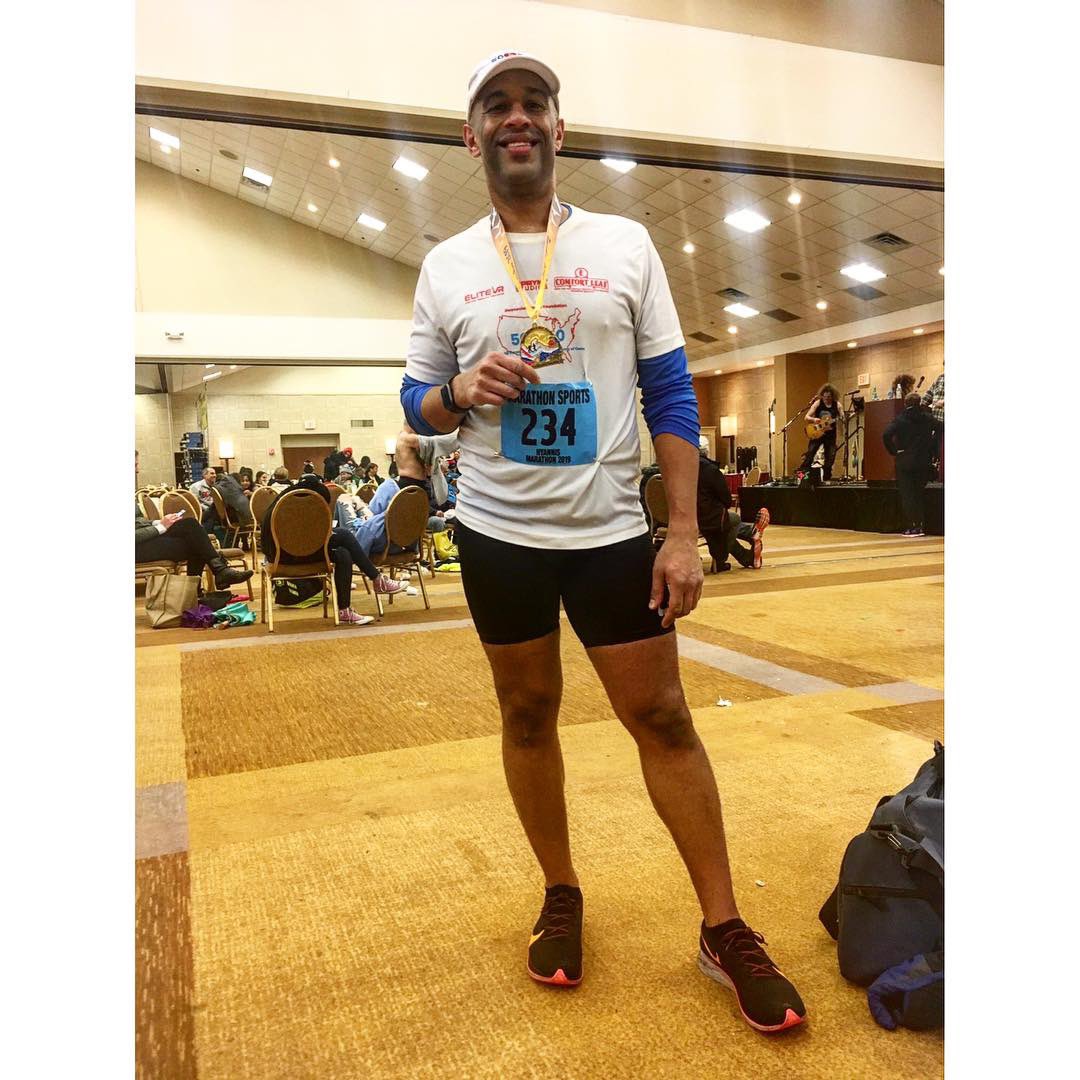 GwenMFoundation's tweet image. @yasirsalem finished the @BAEventPromoti1 today! This is Yasir’s 12th completed marathon towards his goal of 50 marathons in 50 states in 50 weeks in honor of his late wife Gweneviere. More: gwenmann.org #hyannismarathon #50in50 @TheEllenShow