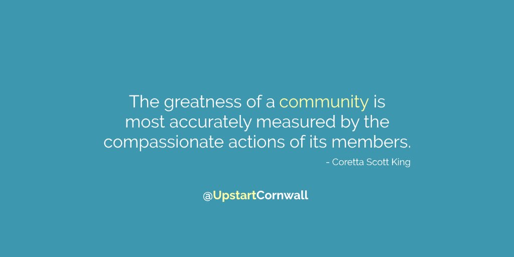 The greatness of a community is most accurately measured by the compassionate actions of its members. - Coretta Scott King

DO YOU HAVE AN IDEA to improve Cornwall? Please SUBMIT it HERE: docs.google.com/forms/d/e/1FAI….

#upstartcornwall #community #cornwall #ontario