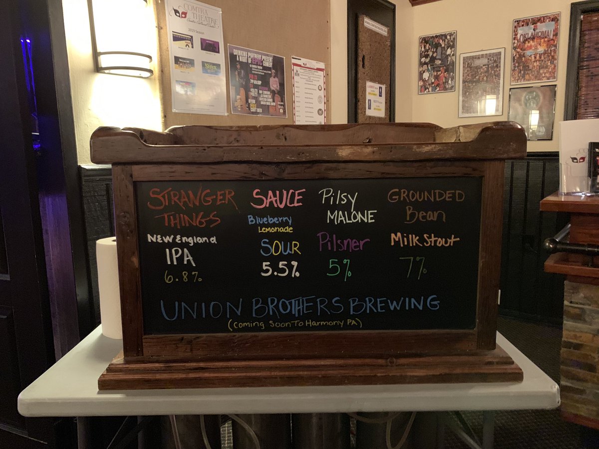 Union Brothers Brewing (@brewingunion) on Twitter photo We had a blast pouring <a href="/ComtraTheatre/">Comtra Theatre</a> with <a href="/Partnerspod/">Drinking Partners</a> last night. We will be back there March 30th so get your tickets and come back for a fun night with many laughs and good brews. We had a blast pouring <a href="/ComtraTheatre/">Comtra Theatre</a> with <a href="/Partnerspod/">Drinking Partners</a> last night. We will be back there March 30th so get your tickets and come back for a fun night with many laughs and good brews.