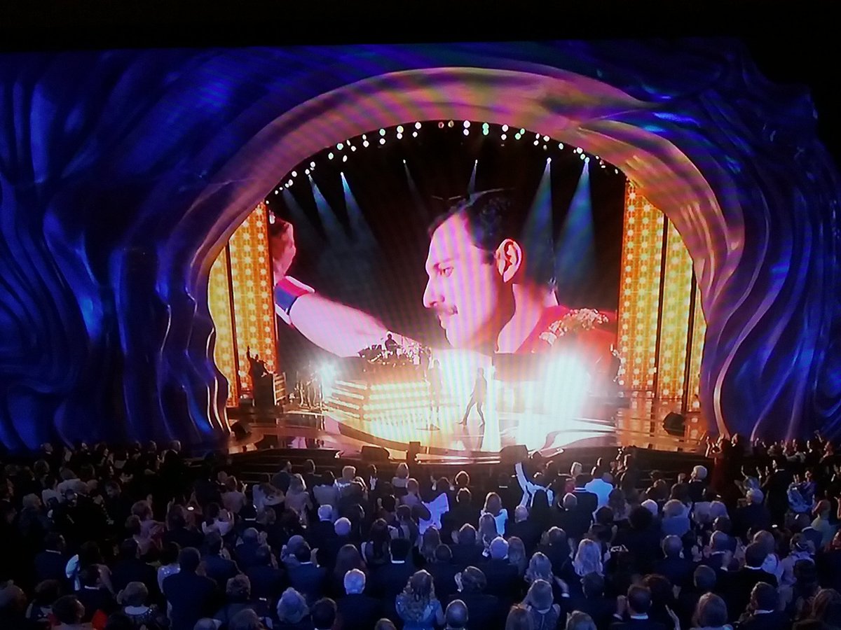 camib62's tweet photo. Oscar opening act.. Queen! https://t.co/ZGDU0j900x
