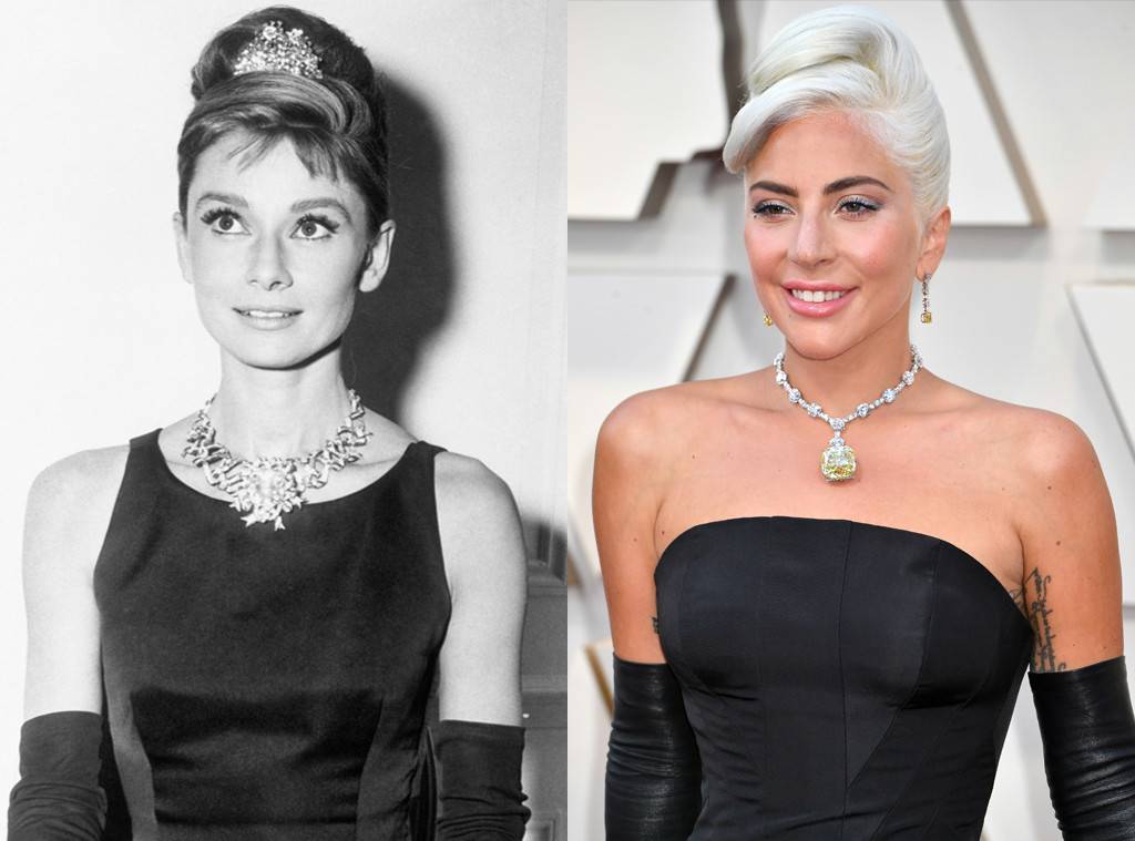 audrey hepburn necklace lady gaga