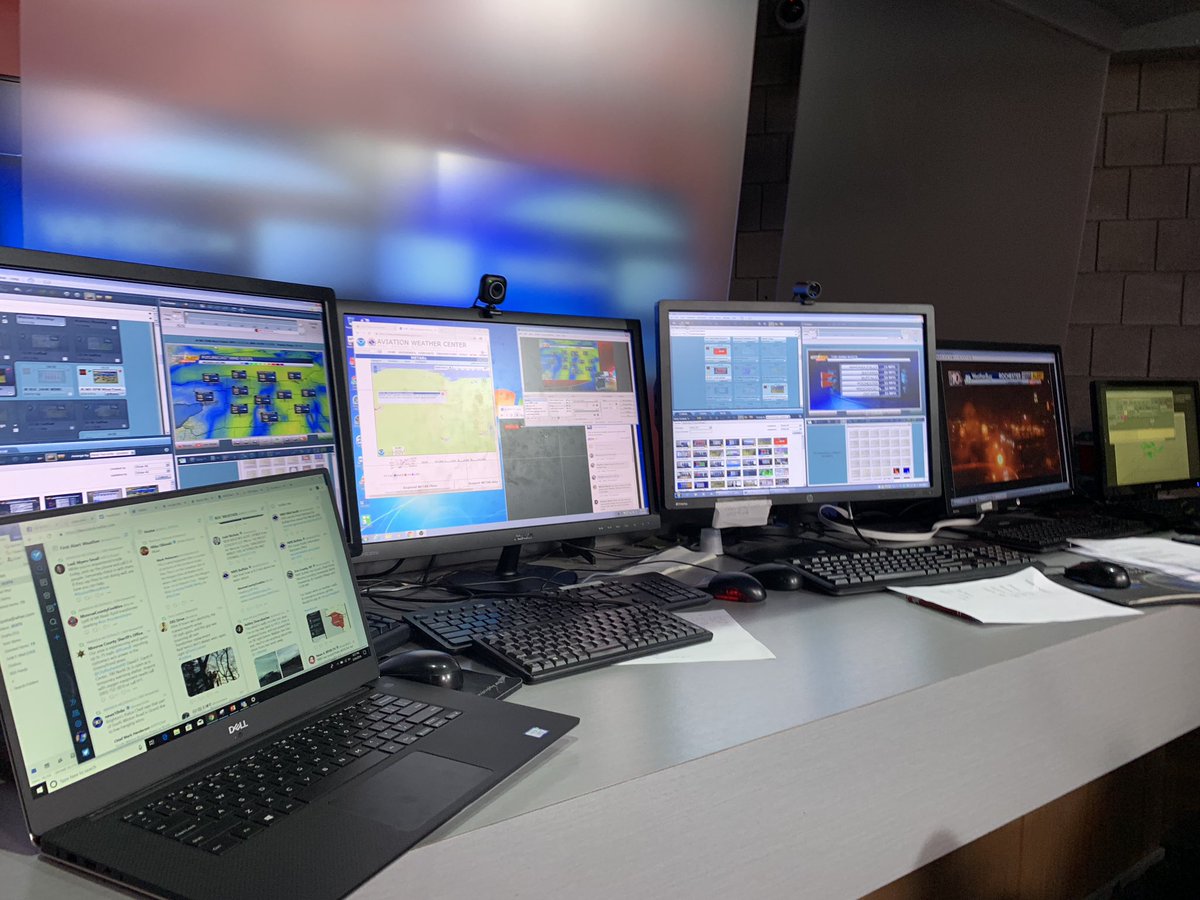 Thanks for everyone who watched all our fb lives today on #News10NBC.  And <a href="/WHEC_JLewke/">Jennifer Lewke</a> <a href="/whec_bcefalu/">beth cefalu</a> @WHEC_cmolineaux  @whec_slarocca for stopping in and all the help today. This is a shot of the chaotic wx center we were filming on.