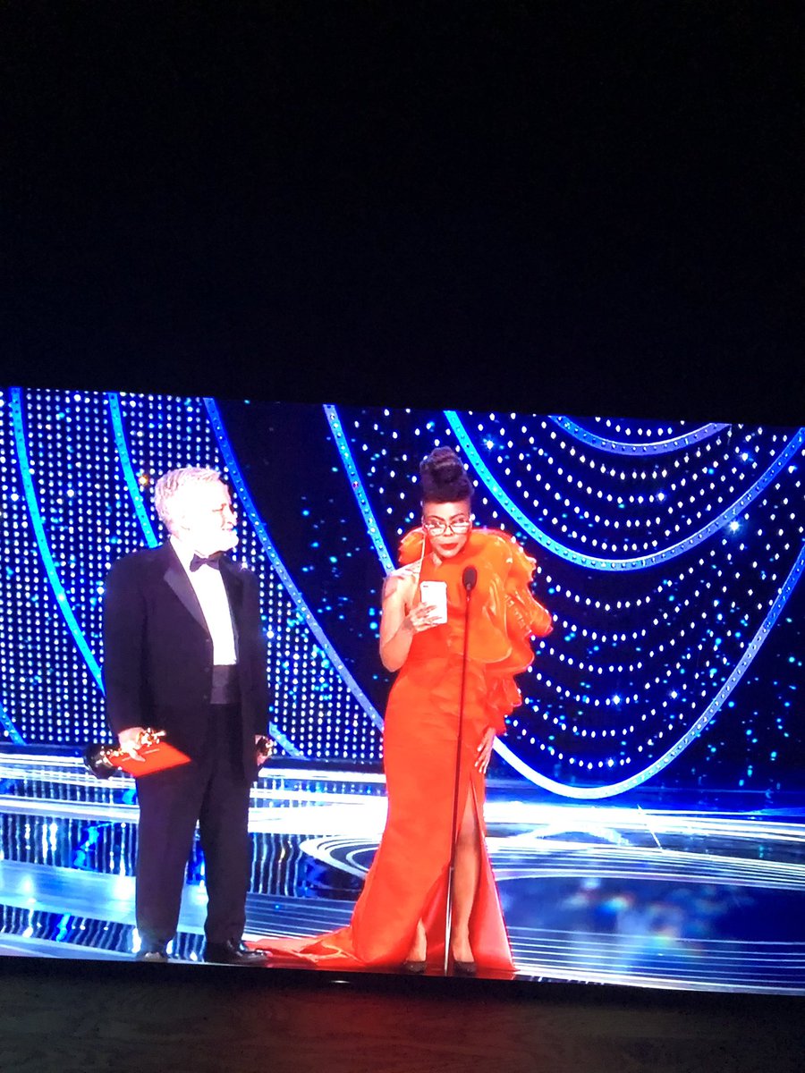 mlukowski's tweet image. Another WINNING high slip, trip &amp;amp; fall risk dress at #oscars