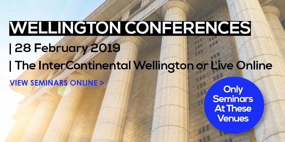 Legalwise_NZ's tweet photo. Don't miss this one and only chance to attend Wellington conferences. Join us for 10 Points in One Day focussing either on Private &amp; Commercial Clients issues https://t.co/5cJpUHvbwH or Legal Public Sector topics https://t.co/oCy2V2hYmr #legalCPD #CPDdeadline https://t.co/W5smSppTv1