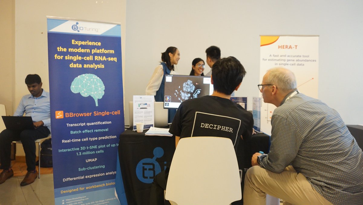 Ptdtan's tweet photo. Showing the BioTuring Browser and Hera-T package at the Single Cell Symposia Conference #CSSingleCell. Please join us at BioTuring's booth.
#BBrowser #HeraT #CHETAH https://t.co/CUatUg5T4R