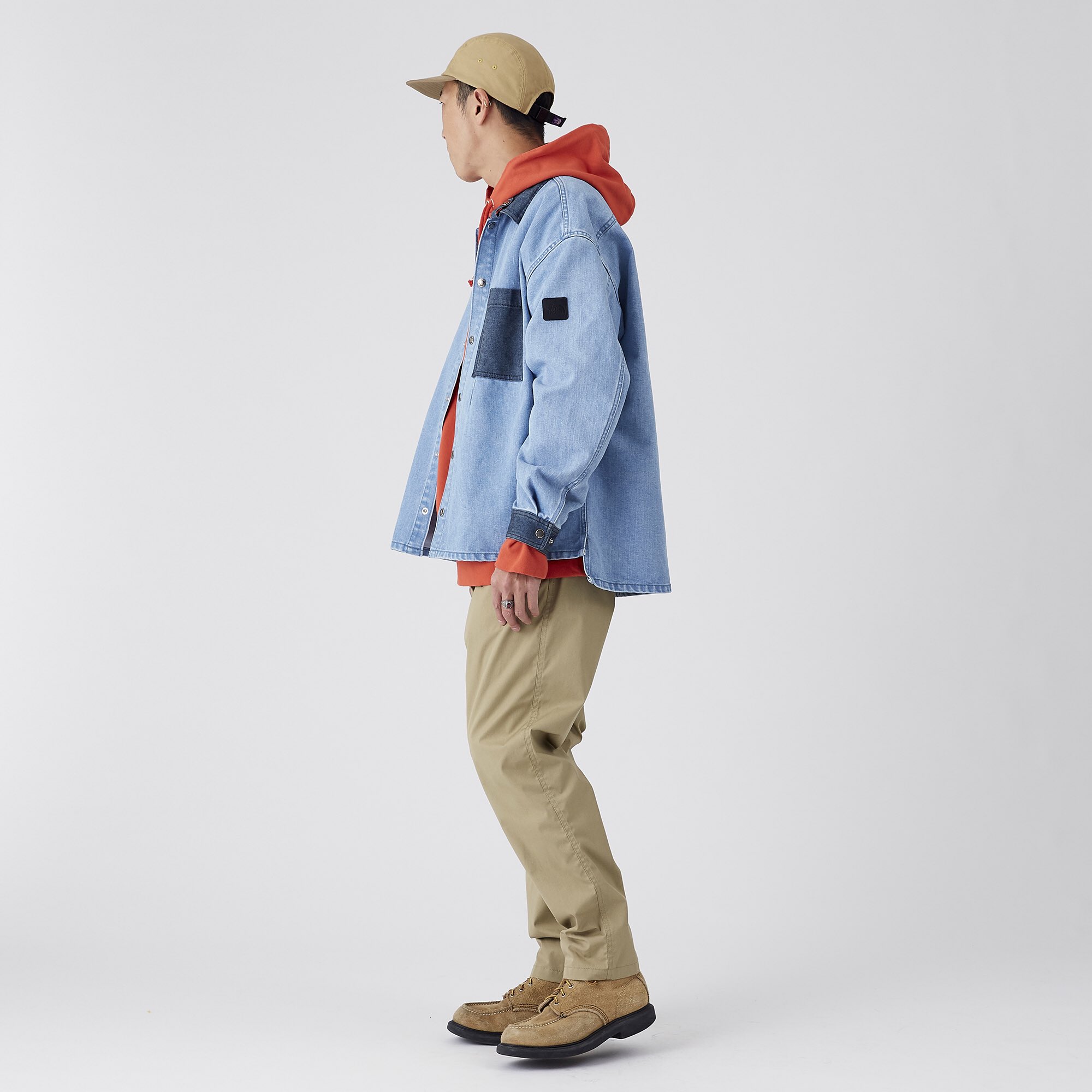 the north face purple label broken twill denim pants