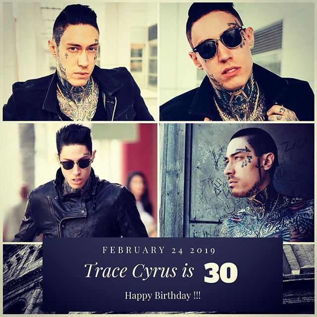 Musician Trace Cyrus turns 30 today !!!    to wish him a happy Birthday !!!  