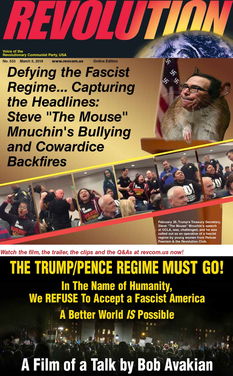 MichelleXai's tweet image. Tomorrow 02/25 8:30 am, 2 of the #UCLA5 will be in court facing charges for publicly challenging Steve Mnuchin

LAX Courthouse 11701 La Cienega 
Department W90
#TrumpPenceMustGo