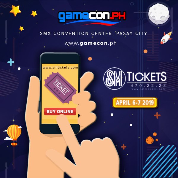 gameconph's tweet photo. Brace yourselves for we will give you the best gaming-experiences you will ever have.  PLAY. LEARN. ENJOY with us on April 6&amp;7 at SMX Convention Center. GameCon 2019 is coming! 
Buy your tickets NOW! https://t.co/a1kXtCghb3
#GameConIsComing
#GameCon2019 https://t.co/LNM6gXqU8P