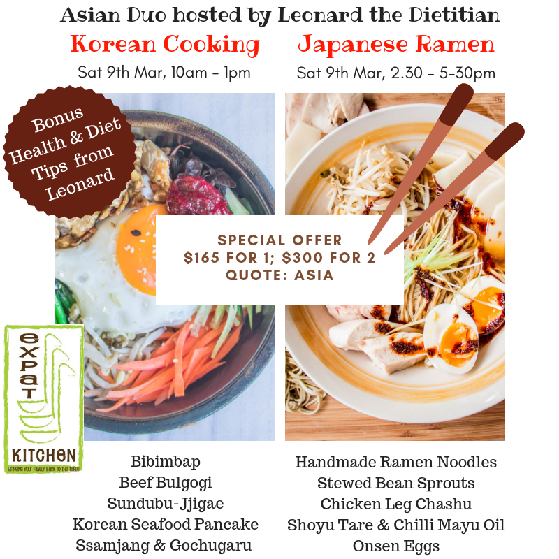Expat_Kitchen's tweet image. 2 NEW Focus Classes on a Saturday! #koreancooking #japanesecooking #focusclasses #saturdayclasses #expatkitchensg #cookingschoolsg