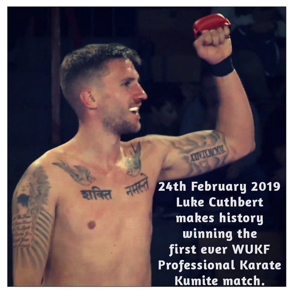 OfficialUKA's tweet photo. Congratulations Sensei Luke, you're are a true inspiration! Winning first professional karate fight at WUKF1 @ukkaratenews @ippon_magazine #uka #champion #Professional #karate #wukf https://t.co/nYySKQ18E5