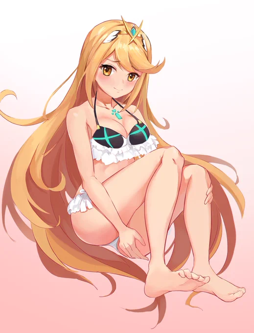 生足が好き(*'ω`*) #ゼノブレイド2 #ヒカリ 
