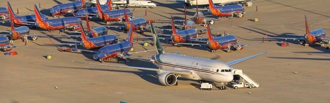 Francisco Martin Moreno (@fmartinmoreno) on Twitter photo El avión presidencial arrumbado al aire libre, sin hangar, en un aeropuerto de EU mientras pagamos 450 millones de pesos al año por el arrendamiento y 45 millones anuales para que lo vuelen varias veces al mes sin olvidar que cancelar el contrato cuesta 76 millones de dólares El avión presidencial arrumbado al aire libre, sin hangar, en un aeropuerto de EU mientras pagamos 450 millones de pesos al año por el arrendamiento y 45 millones anuales para que lo vuelen varias veces al mes sin olvidar que cancelar el contrato cuesta 76 millones de dólares