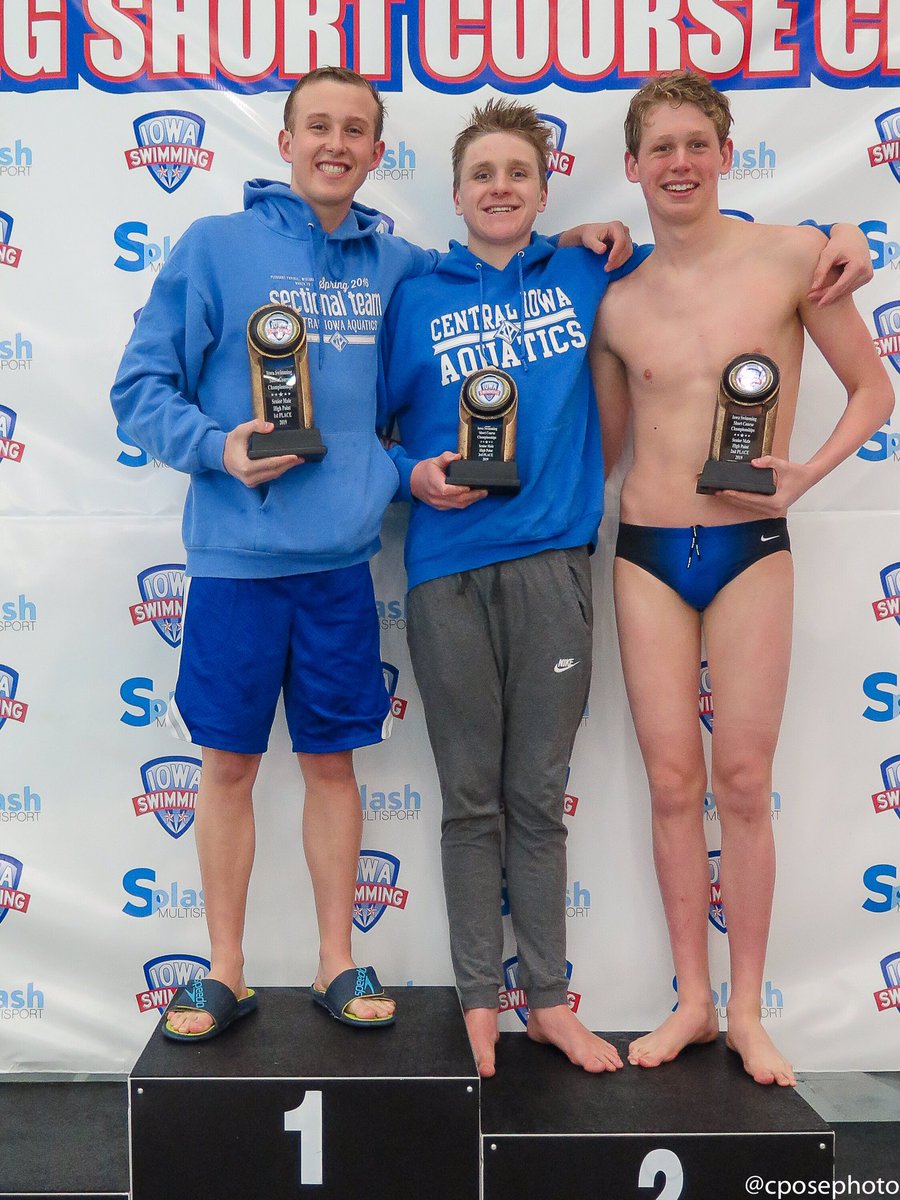 CIA_Swimming's tweet photo. CIA won the Men’s Division at the Senior Short Course Championships. 

Gillian Davey won the Women’s High Point Award. Kade Johnson won the Men’s. Trent Frandson and Cameron Linder tied for 2nd.

On Sunday, K Johnson won the 1,650 Free, G Davey 200 IM, and C Linder 200 IM. https://t.co/dHHtjjHcPp