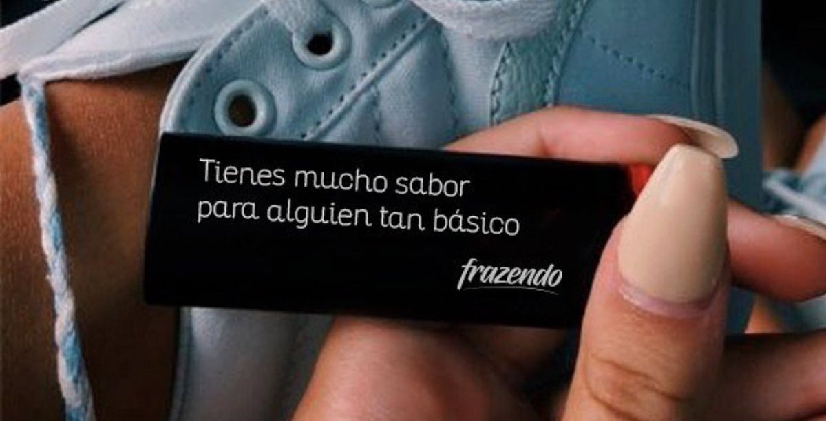 frazendo's tweet photo. A tu lado debe haber alguien con tu mismo sabor. No aceptes menos 🥳 https://t.co/avUE8kt4FV