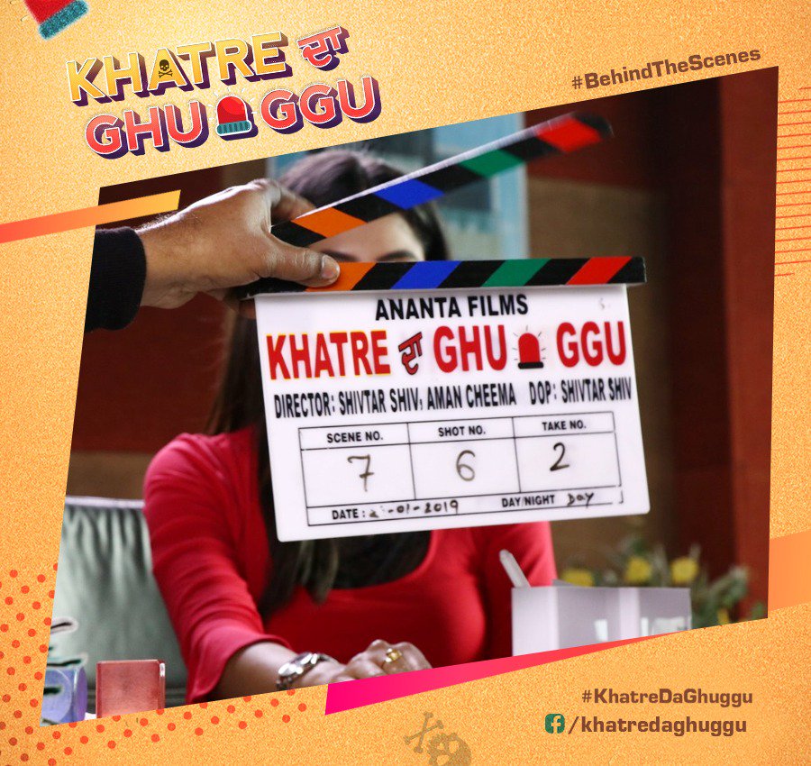 All geared up to create the magic onscreen!! Our oh-so-brilliant cast keeping no stone unturned to display their best performance #ShootModeOn #RollAndAction #BehindTheScenes 
#khatredaghuggu #shivtarshiv #amancheema #anantafilms #jordansandhu #diljott