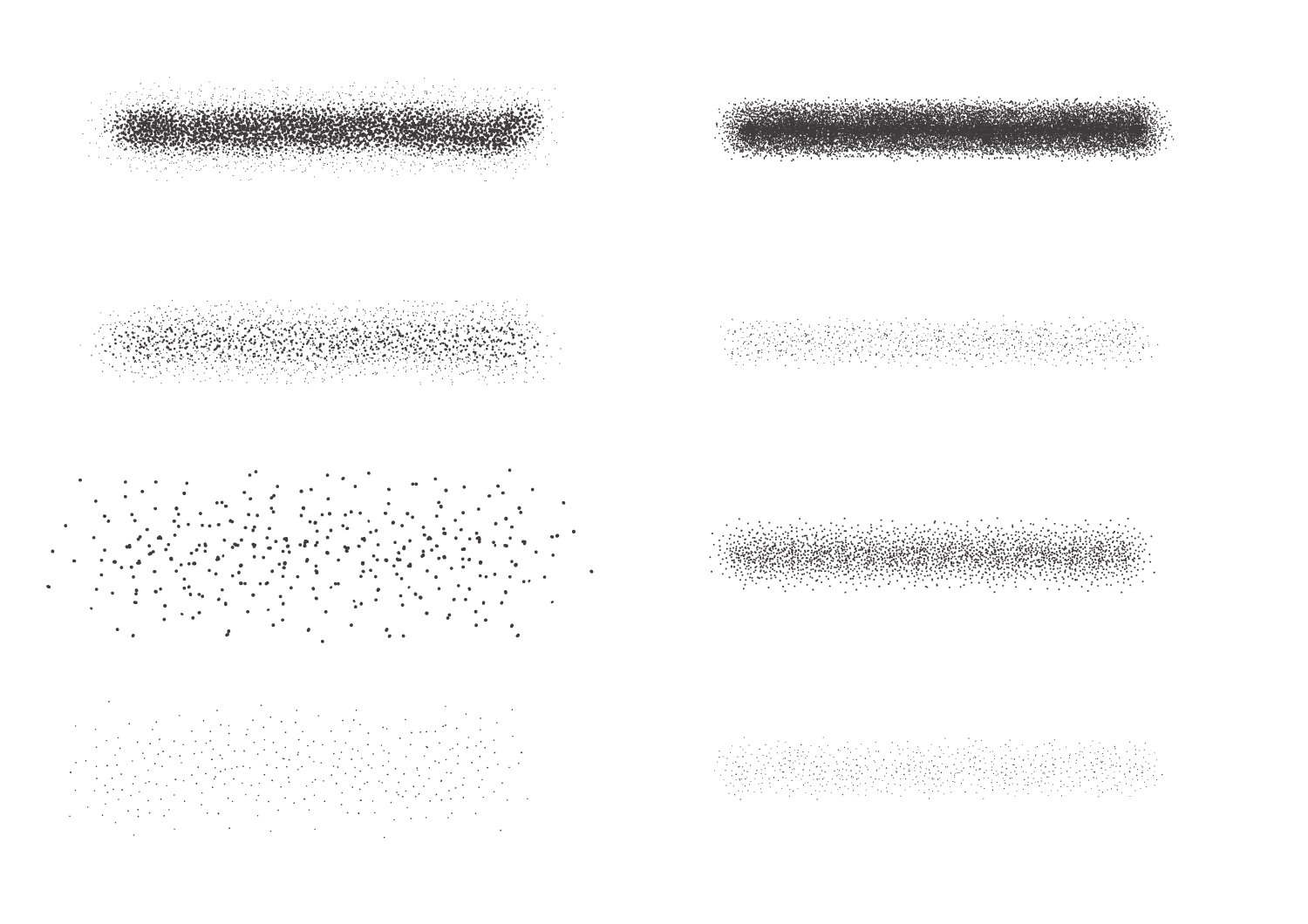 サタケシュンスケ イラストレーター さらに他の筆ブラシやキャンバス風のテクスチャパターン ラフ効果もくわえてみた例 これだとパスの数も少ないので 動作も軽いです イラレでアナログ感を出したい T Co Neg2gqzixr Twitter
