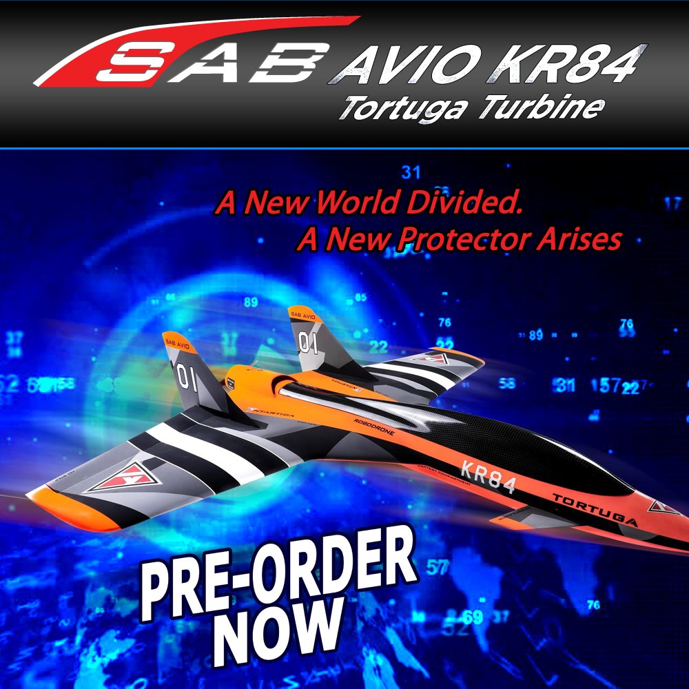 HeliDirect's tweet photo. With the SAB Avio Tortuga KR84, this amazing aircraft is destined to stun with its high visibility paint scheme, and is ready and waiting to take to the vertical in epic speed, high G flight.
Pre Order Now. https://t.co/4gjHp4P4tc😍😍
#SABAvio #Jets #RCShop #RCJets #TortugaJet https://t.co/ZaOO3VO8vo
