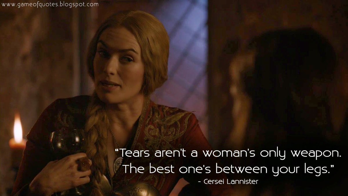 bingeofthrones's tweet photo. #S2E09 #GOT @GameOfThrones #bingeofthrones
#Cersei once again making her case for #motherinlaw of the year with this advice for #Sansa. Bonus points for telling her she's 'a slice of cake waiting to be eaten'.
#respectyourelders @IAMLenaHeadey @SophieT @HBO https://t.co/vIFobfqimq