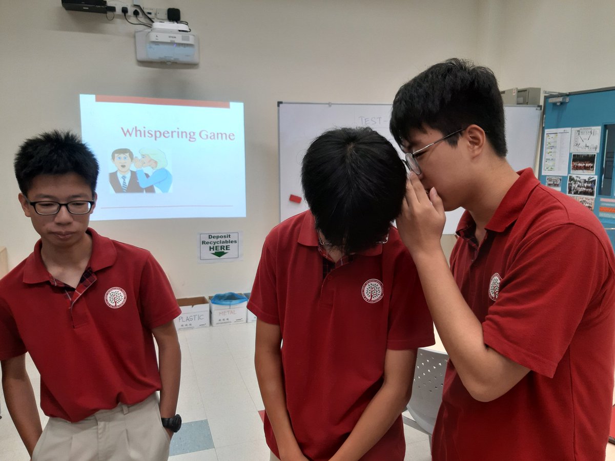 HIS_SSc's tweet photo. This is a fun way of showing students how a message can get distorted when it goes through many people by playing the Whispering Game when learning about
communication in business. #his_learning https://t.co/XNiur76njm