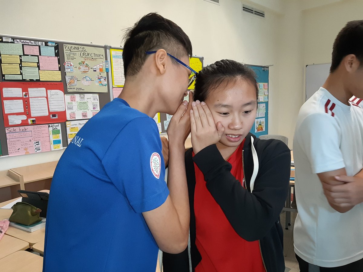 HIS_SSc's tweet photo. This is a fun way of showing students how a message can get distorted when it goes through many people by playing the Whispering Game when learning about
communication in business. #his_learning https://t.co/XNiur76njm
