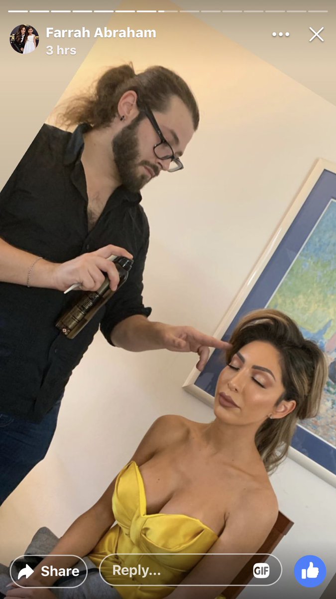 farrah_fabulous's tweet photo. @FarrahAbraham1 @F1abraham getting prepped for tonight. #farrahabraham #Farrahuary #farrahrules https://t.co/m7uIS7yrDd
