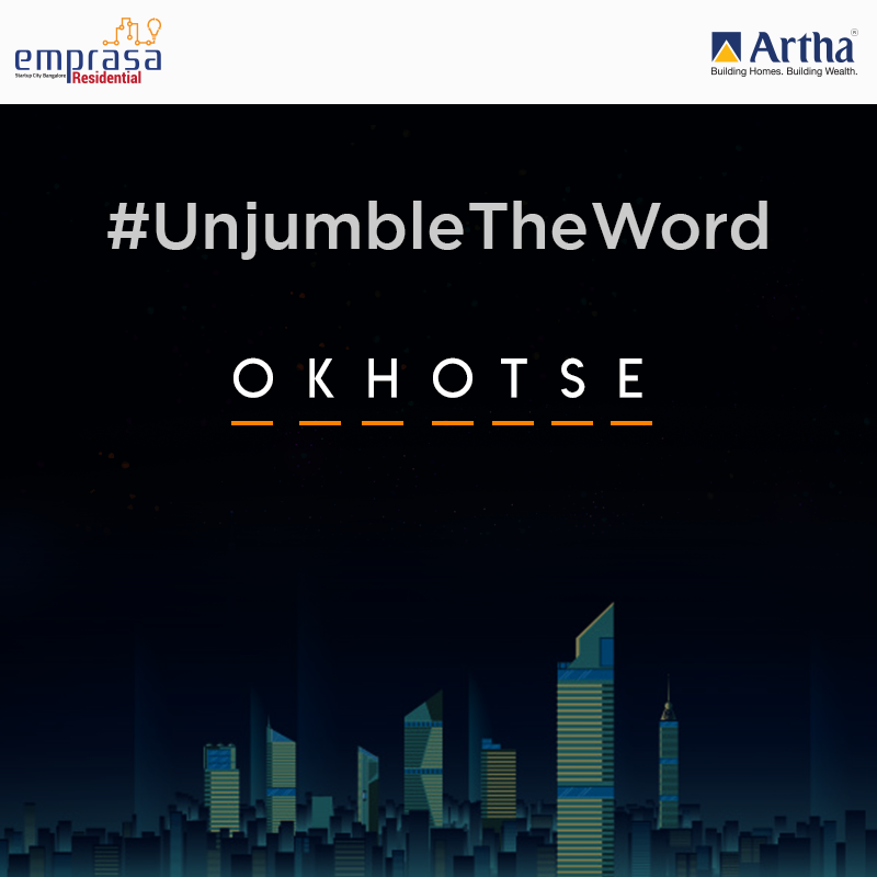 ArthaProperties's tweet photo. Unjumble this to unlock the most popular property investment location in Karnataka. 
Write your answers in the comment section below and don't forget to tag 3 friends!
#unjumble #SundayFunday #Fun #Contest https://t.co/6Zl8NI0EY8