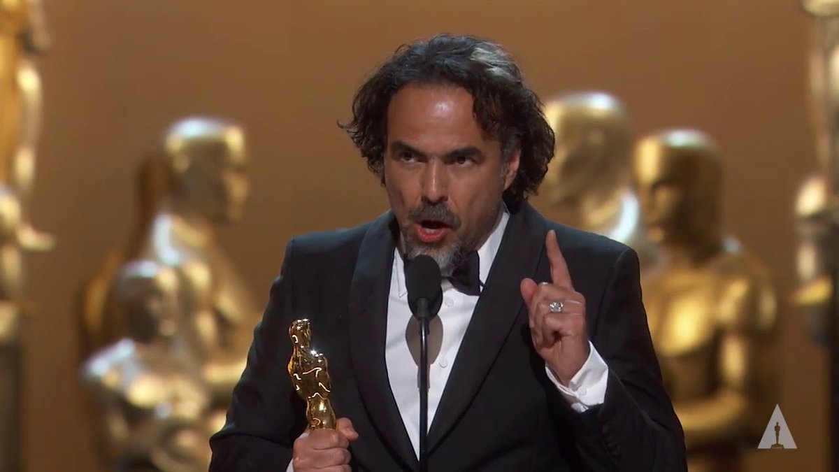 MHZawati's tweet photo. To those still doubting the great contributions done by immigrants...numbers don't lie, check the scoreboards... @alfonsocuaron, Alejandro G. #Inarritu, #Chivo #Lubeski and @RealGDT have 14 #oscars between the 4 of them...and counting... #Oscars2019 https://t.co/KTDi9DZUxv
