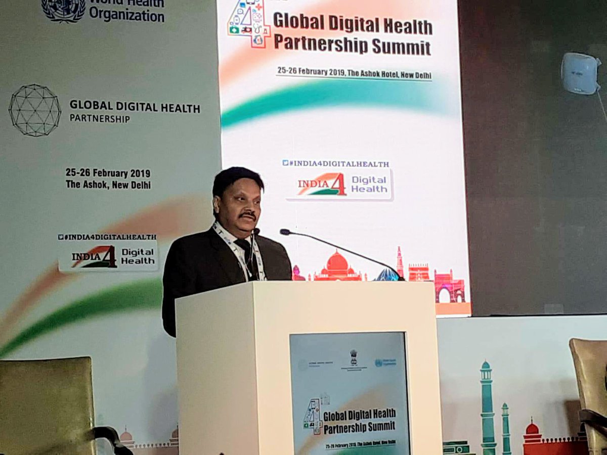 Mr. Sanjeeva Kumar, Additional Secretary of Health, MoHFW, India giving the welcome address during the 4th Global Digital Health Partnership Summit.

#GDHP #DigitalIndia #India4DigitalHealth
<a href="/MoHFW_INDIA/">Ministry of Health</a> <a href="/WHO/">World Health Organization (WHO)</a> <a href="/WHOSEARO/">World Health Organization South-East Asia</a> <a href="/PMOIndia/">PMO India</a> <a href="/JPNadda/">Jagat Prakash Nadda</a> <a href="/SecretaryMEITY/">S Krishnan</a> <a href="/lavagarwal/">lavagarwal</a>
