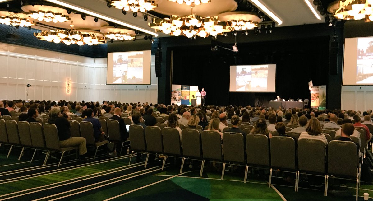 TaraDeLand's tweet photo. It’s a packed house for this year’s @GRDCWest Grains Research updates. A record 650 delegates have gathered to hear the latest #crop #research #GRDCUpdates #thesearemypeople #grainnerd https://t.co/f523DYjtlN