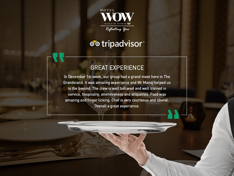 wow_hotel's tweet photo. We are happy that you had a “Great Experience” while staying with us.
Read more reviews at: https://t.co/i64LuO7fnv
#TripAdvisor #GuestsReview #WOWHotel #WOWExperience #Indore https://t.co/nLrnlhfgQn