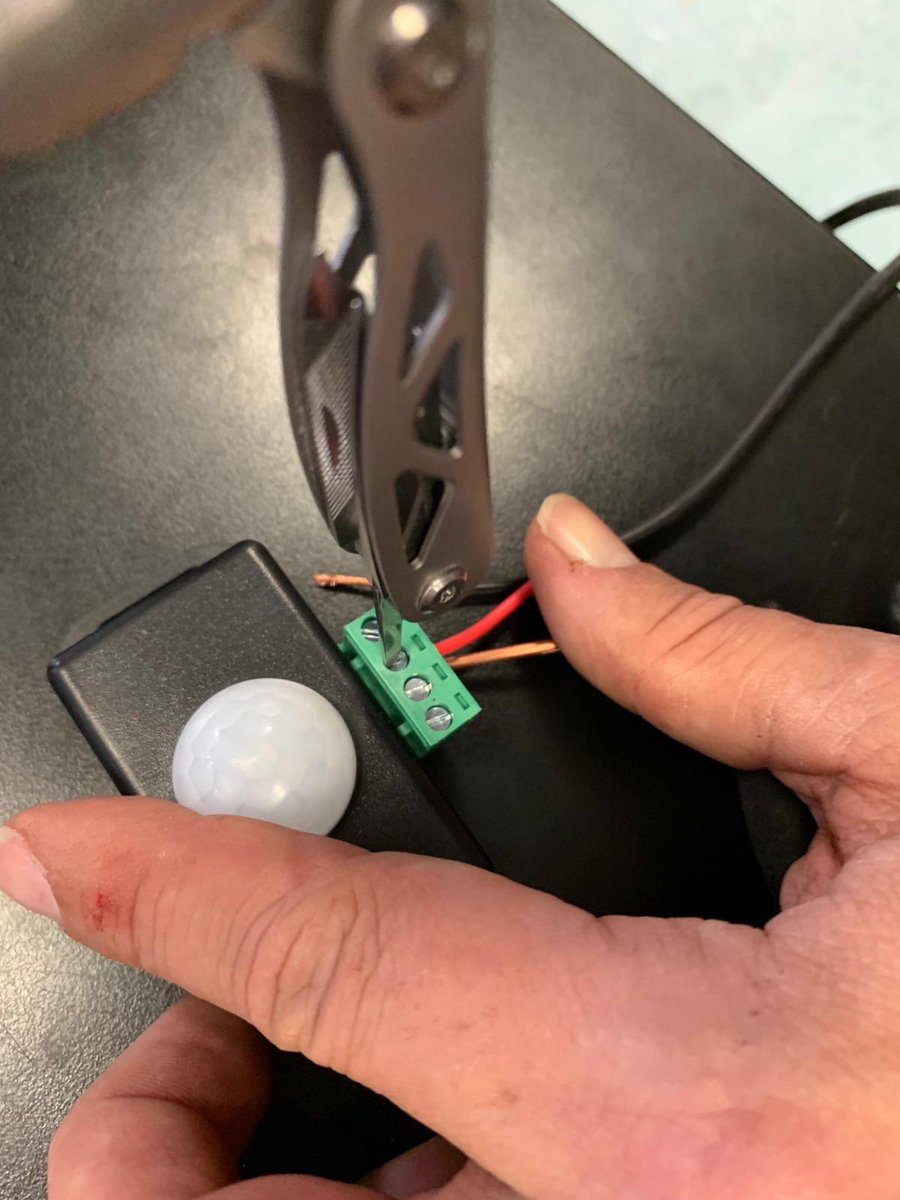 co2apt's tweet photo. Learning how to connect our prototype's fan to its solar panel, charge controller, and motion detector with one of our mentors, Mr. Naatus. @projectres #airfiltration #projectreservoir #airpurification #almostdone #co2apt https://t.co/CpT93myVs0
