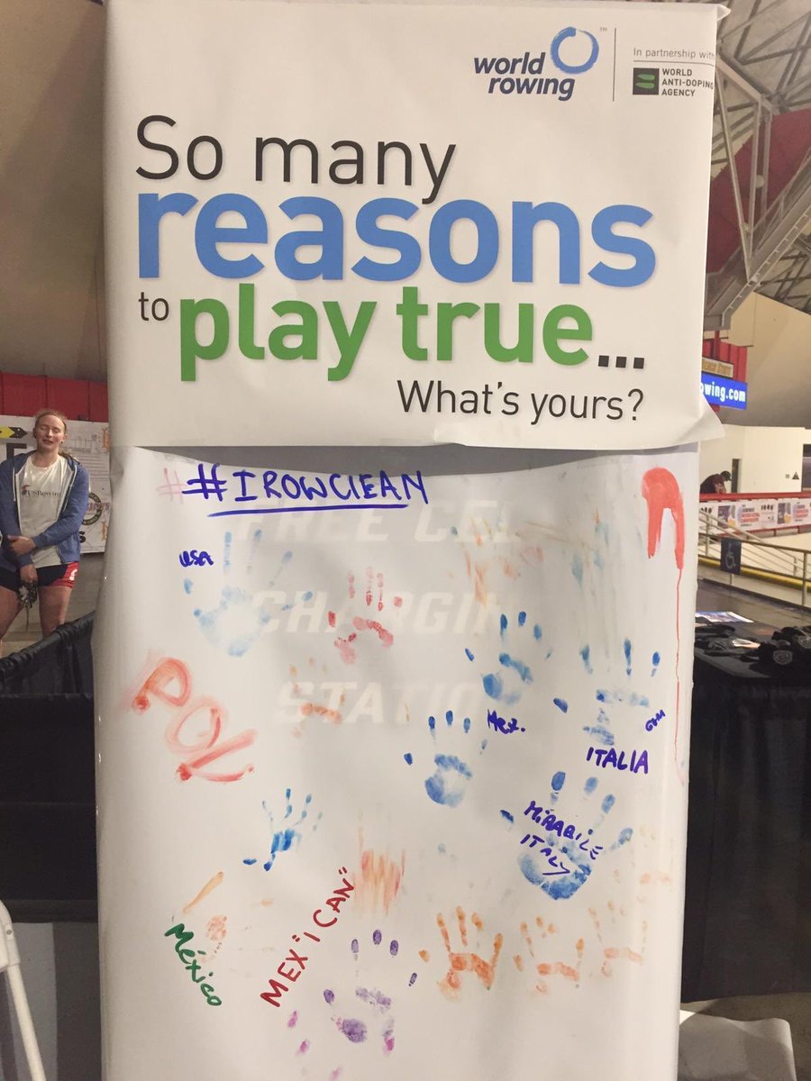 “So many reasons to play true. What’s yours?”. Robin Prendes, AC member, was in Long Beach, CA today at the #wric2019 to talk about antidoping. What about you? What’s your reason to play true ? #athletescommission #athletesvoice #playtrue