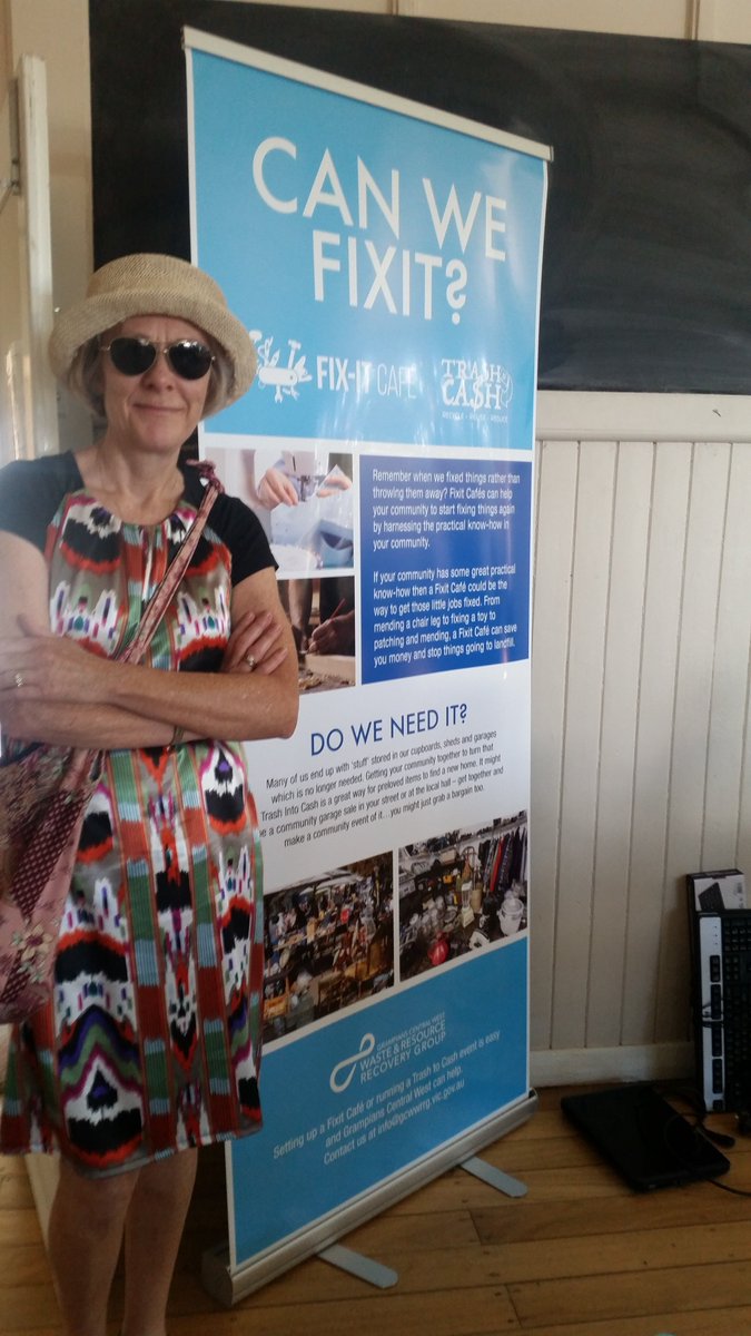 MendItAussie's tweet image. Yesterday we were in #buninyong for a #sustainableliving expo sharing with its #candocommunity about #ewaste #visiblemending #righttorepair and the #circulareconomy
