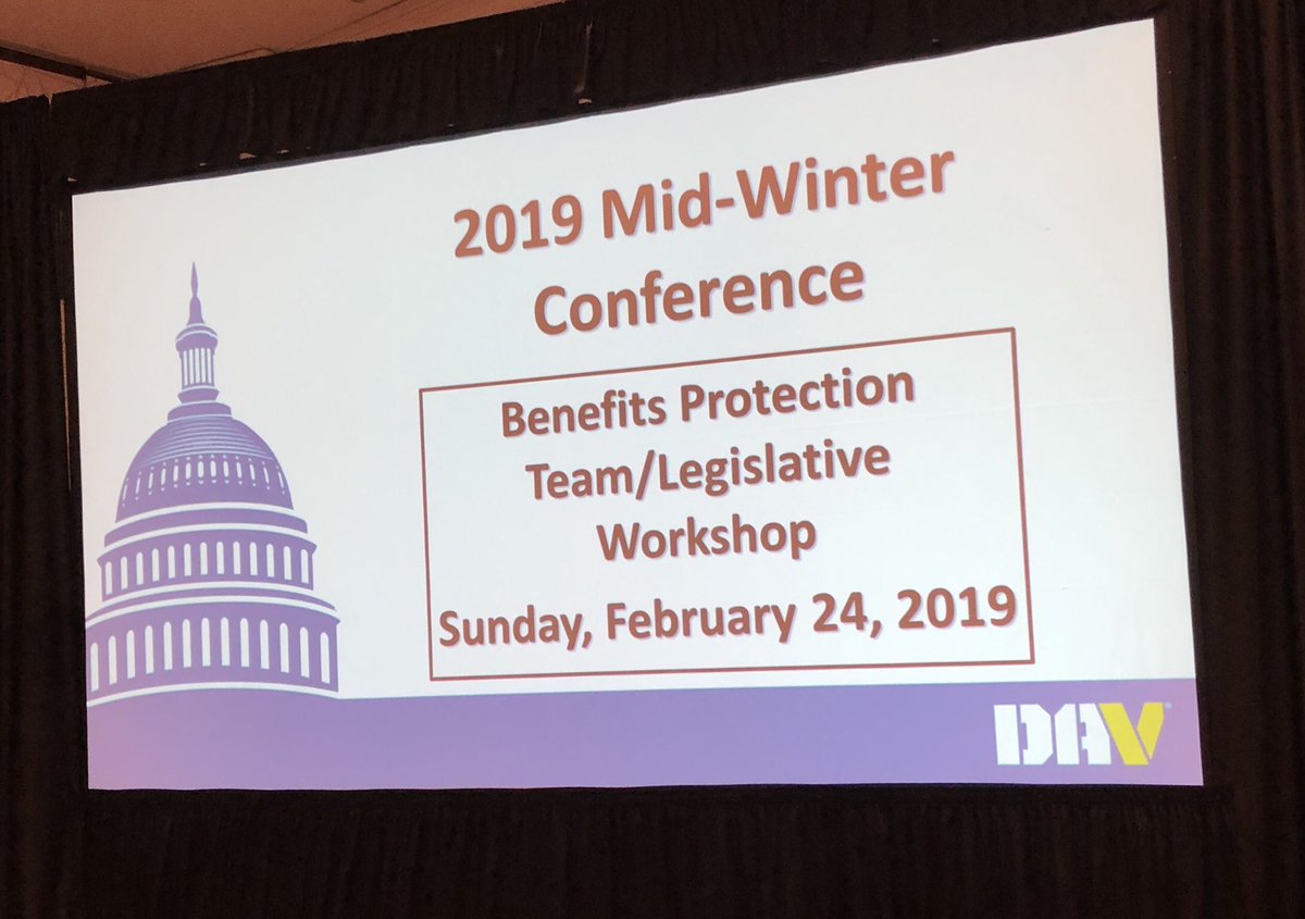 DAVWILegDir's tweet photo. .@DAVHQ #MidWinter2019 - Day One consisted of Commanders & Adjutants (C&A) Business Session, and Benefits Protection Team Workshop. For more: https://t.co/9fWzPPvVxg
#116thCongress #KeepThePromise https://t.co/nWOhWyKkne