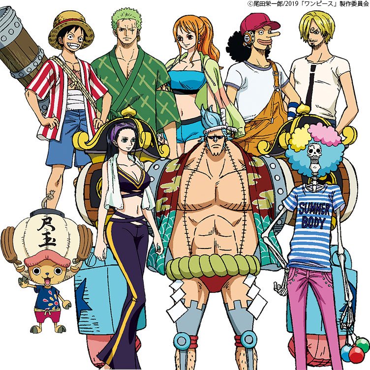 One Piece スタッフ 公式 Official Weekly Shonen Jump No 13 Is Out In Our Bonus Pages The Straw Hat Members Outfits For Stampede In Collaboration With Uniqlo Ut Designers Stampede Will