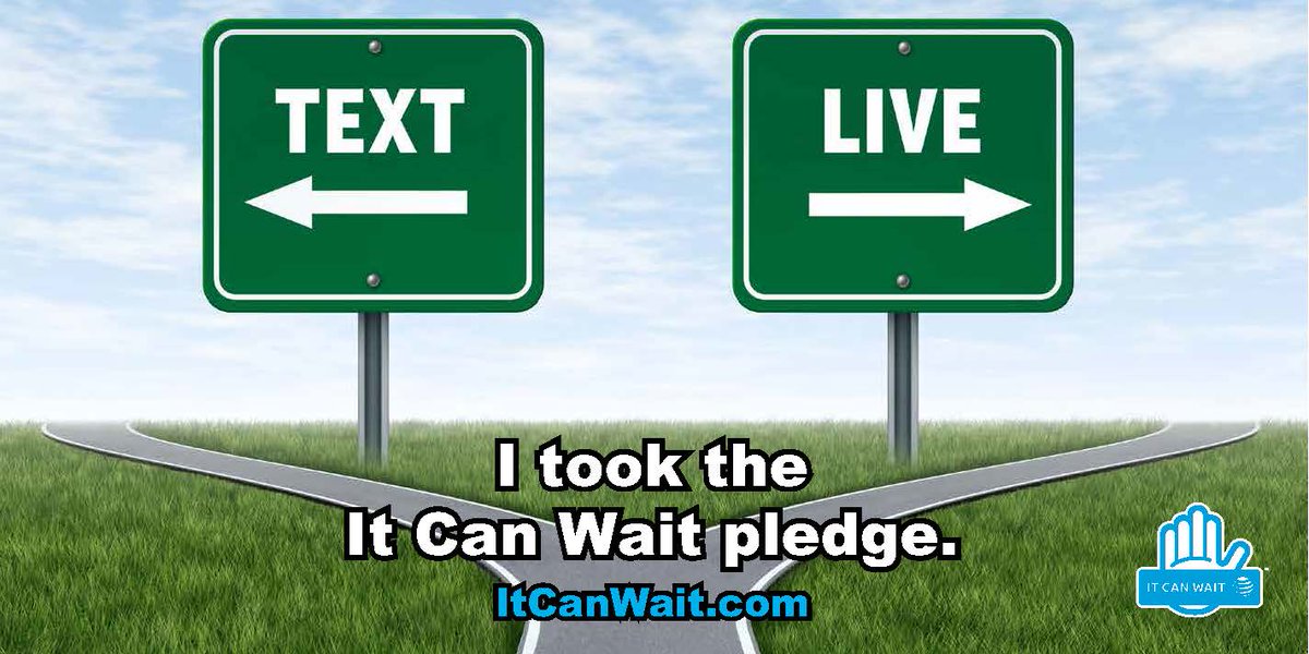29Eve1's tweet photo. It can wait!!  ✋ AT&amp;T It Can Wait
Join the movement and pledge to drive distraction free
https://t.co/mHmt4TqTwh