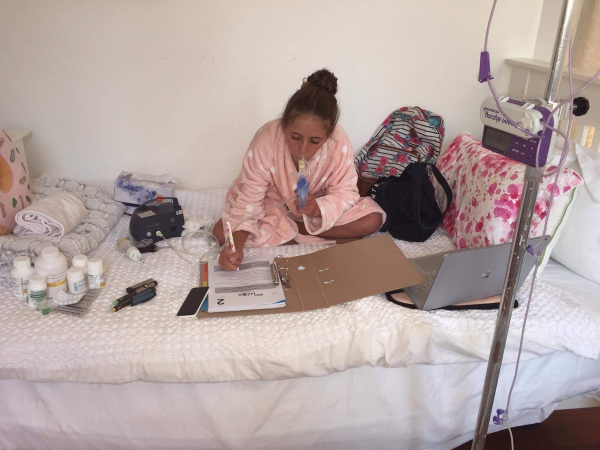 #dayinthelife of Isabella who lives with cystic fibrosis - a genetic condition that comes with many debilitating complications. Physio is a vital part of Isabella's daily routine, ensuring her lungs are kept free from chronic infection.