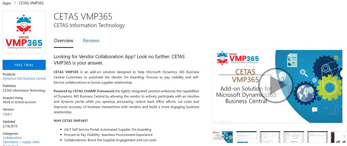 CetasApps's tweet photo. CETAS @cetastech VMP365 #CetasVMP365 Now Available for CANADA Region...! Get Free Trial of "Cetas VMP365 - Enabling Vendor Collaboration" #CetasVMP365 or contact vmp365@cetastech.com. @CetasApps #ReadyToGo  #MSDYN365BC ...! https://t.co/CT4FwrEgaZ
