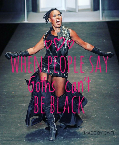 BHCorsets's tweet photo. By @DjCyFi

#cyfi #gothisforeveryone #gothright #gothdiversity #ethnicgoth #afrogoth #GraceJones #afrogothic #gothpoc #gothicpoc #tiffanymilan #gothculture #makeamericagothagain #gothisgoth #gothislove https://t.co/VKM3tT8AF3