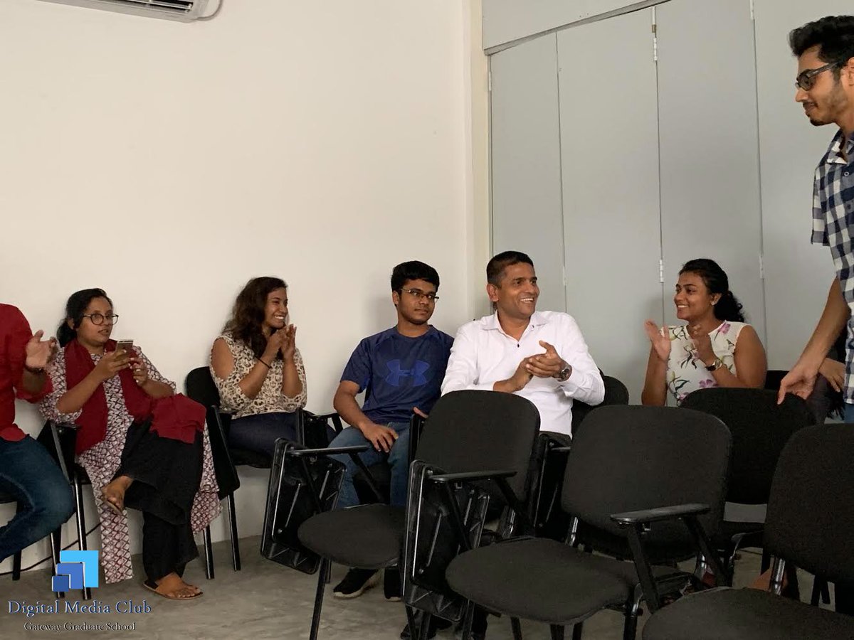 Gateway_GS's tweet photo. "The Modern Community" 
Where we use Technology to interact with each other in newer, more conventional ways.

The Digital Media Club of Gateway Graduate School organised a karaoke eve to promote the use of technology to improve interaction. https://t.co/0s19uiu70d