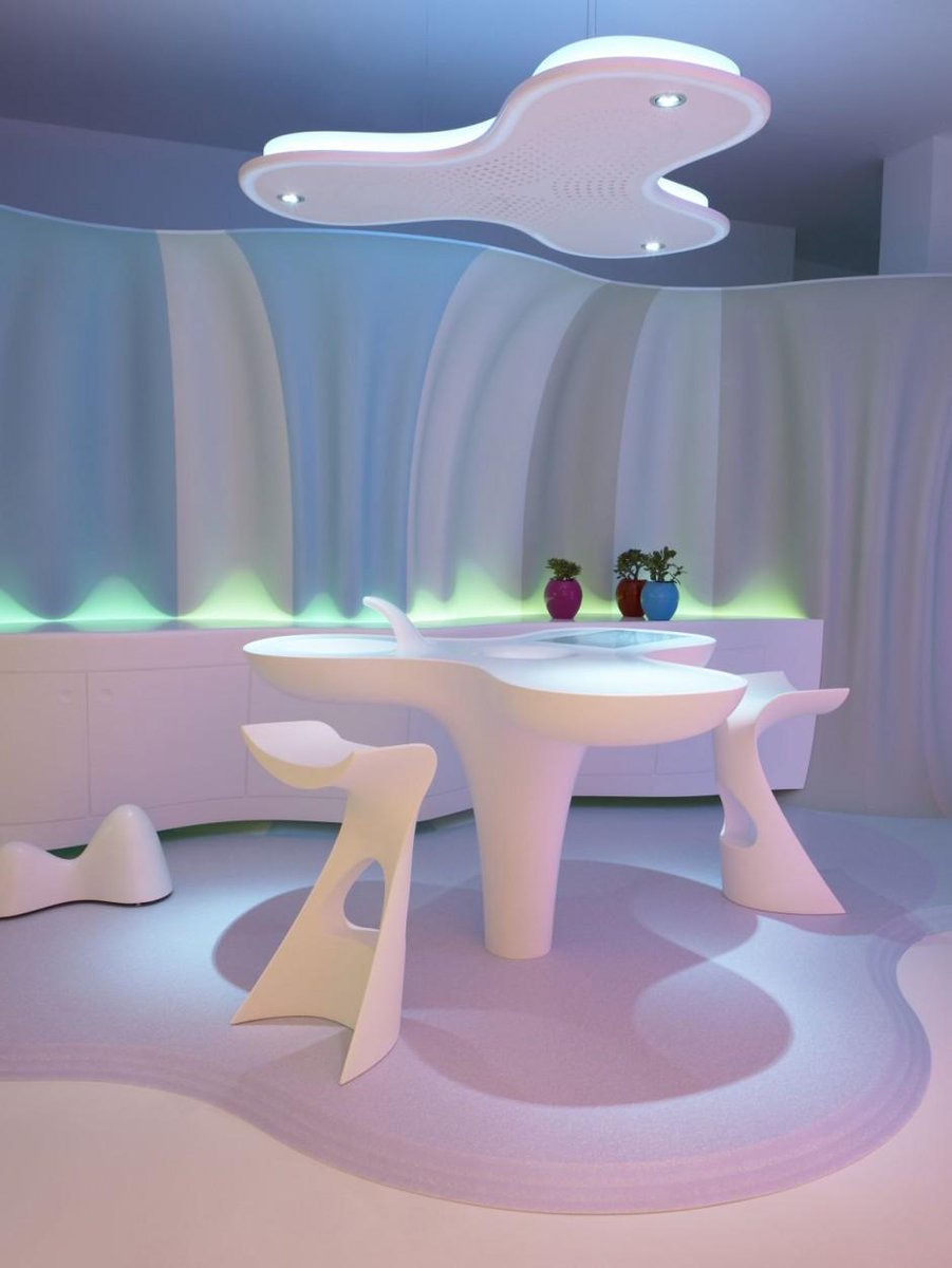 Y2K Aesthetic Institute 💽 on X: Smart-ologic Corian Living – Exhibition  by Karim Rashid (2010)  / X