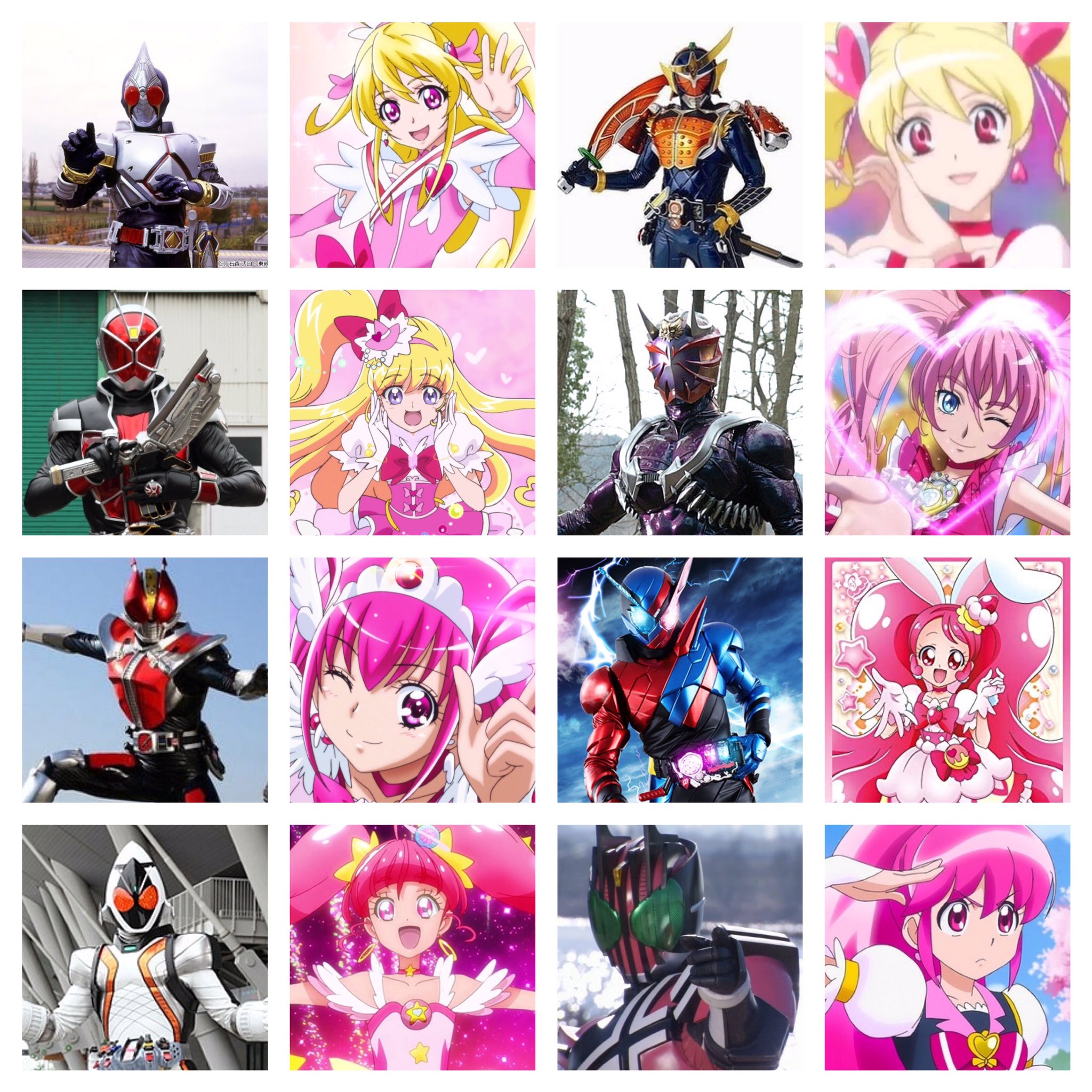 スシツネ 平成仮面ライダーとプリキュアって結構共通点多いんだな モチーフとかテーマとか 平成仮面ライダー プリキュア Nitiasa T Co Wolsmygjn2 Twitter