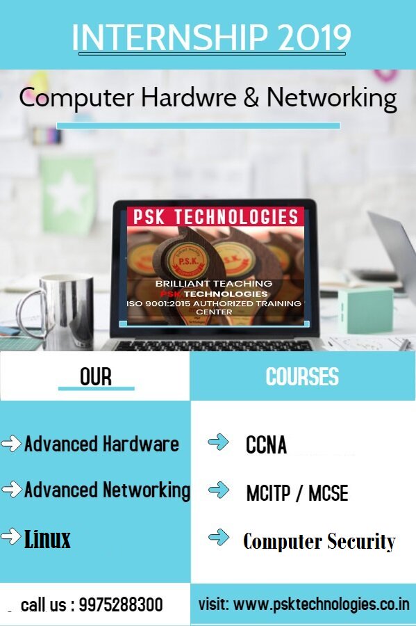 TechnologiesPsk's tweet photo. Summer Internship 2019 @ PSK Technologies
#Summer #intership #Hardware #Networking #CCNA #Linux #Computer #ComputerSecurity #MCITP #MCSE #jobs #nagpur https://t.co/XsE0sK91Ih