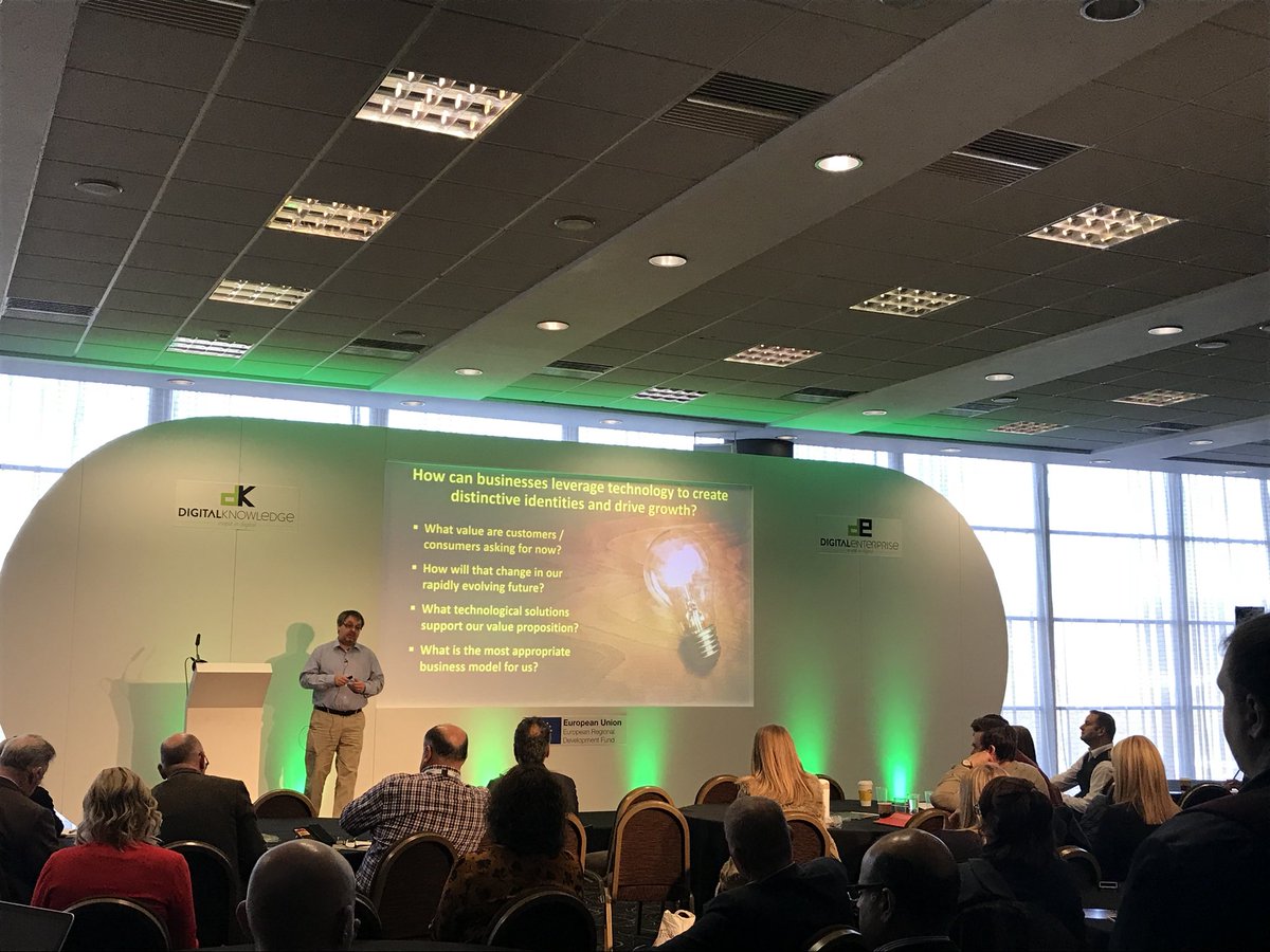 DigiEntLEP's tweet photo. Steve Wells @informingchoice at the #GoDigitalLive conference is answering questions on digital change and technological changes for #SME businesses @johnsmithstadia #DigitalTransformation #DigiEntLep #DigitalKnowledgeExchange https://t.co/LrZO9ehCg1