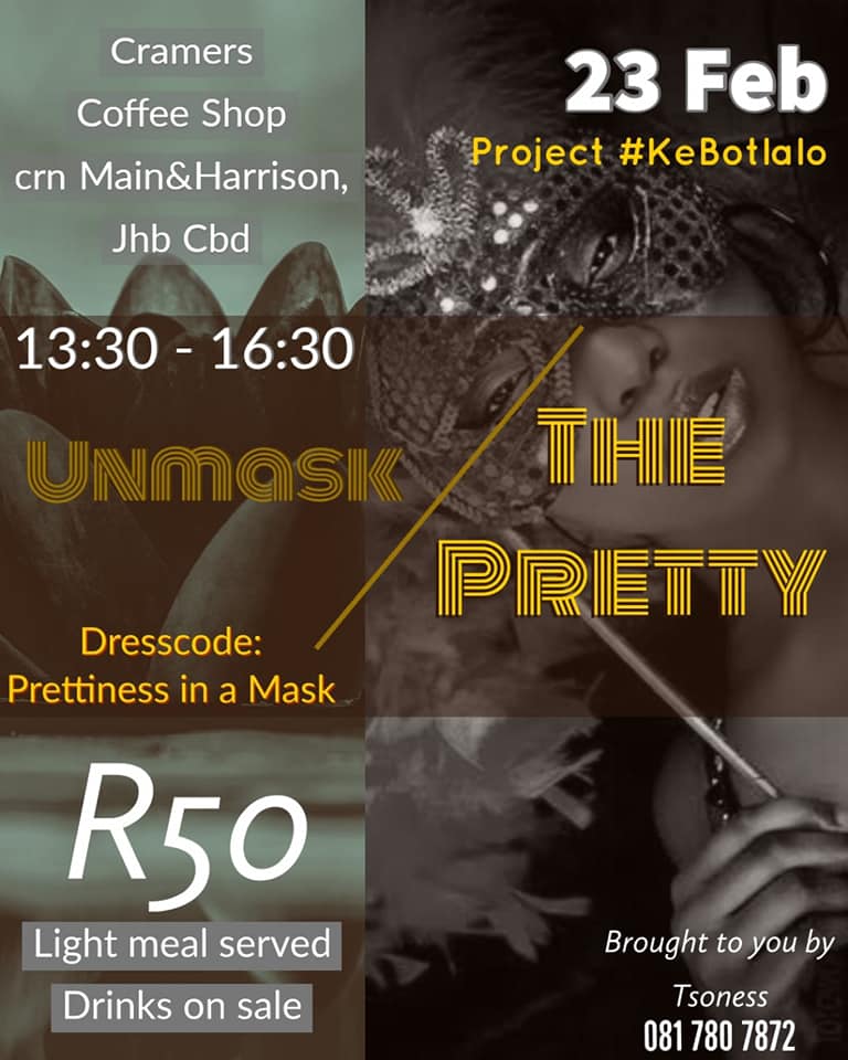 hlengi97's tweet photo. This weekend was just beautiful. An amazing fruitful time was spent at @CramersCoffee at project #KeBotlalo event called #UnmaskThePretty

It was all about self-acceptance, self-love, self-growth. I can't wait for the next session. https://t.co/8Sro8Z94Ra