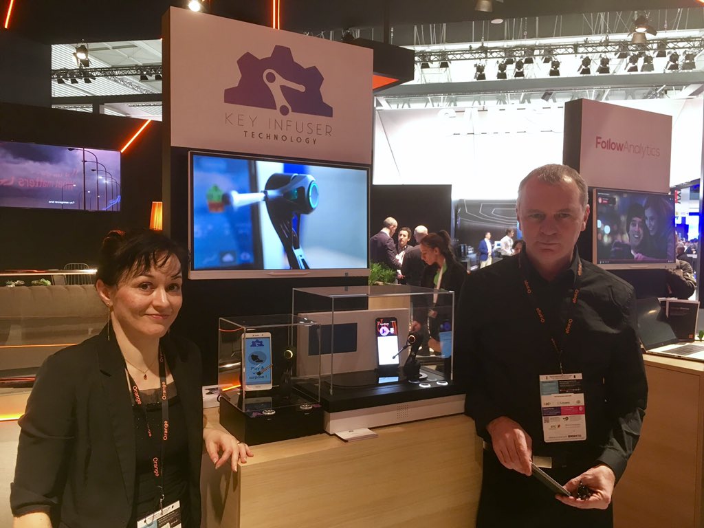 OrangeFabFr's tweet photo. Aujourd'hui les start-up @keyinfuser et @brastorne sont sur le stand @Orange au #MWC19 ! Venez discuter avec elles et découvrir leurs innovations 🎯🚀#WomenStart #OrangeStartup #Startup #MobileWorldCongress2019 https://t.co/gz7KyM8ffj